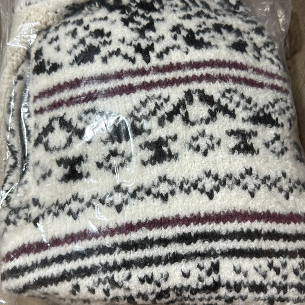NWT! Anthropologie Ivory and Black Pilcro Relaxed Hooded Sweater - Size XS 🍟 - Picture 16 of 16